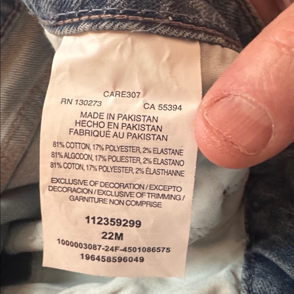 Lee Denim Straight Leg Jeans in Light Blue - Picture 10 of 10